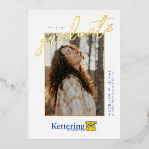 Invitation En Aluminium Diplômé de l'Université Kettering