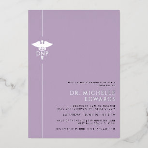 Invitation En Aluminium Diplômé DNP Doctorat en Pratique Infirmière Minima