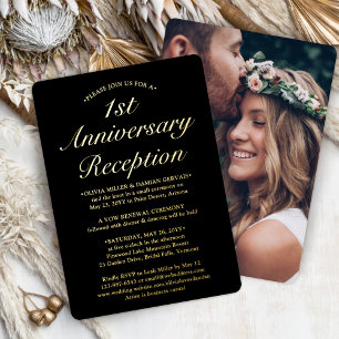 Invitation En Aluminium DIY Coloriser TOUTE photo de réception d'anniversa