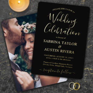 Invitation En Aluminium do-it-yourself Couleur Mariage Célébration Photo B