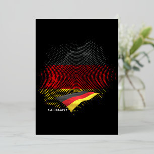 Invitation En Aluminium Drapeau de l'Allemagne