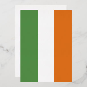 Invitation En Aluminium Drapeau de l'Irlande