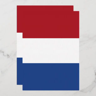 Invitation En Aluminium Drapeau des Pays-Bas