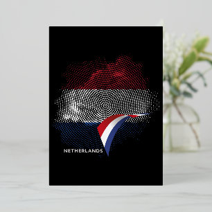 Invitation En Aluminium Drapeau des Pays-Bas