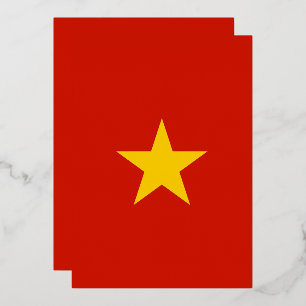Invitation En Aluminium drapeau du Viêt Nam