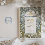 Invitation En Aluminium Dusty Blue Cornflower Mariage Art Nouveau Mucha<br><div class="desc">Évoquez l'élégance intemporelle de l'époque Art Nouveau avec ce faire-part de mariage magnifiquement ouvragé, inspiré par les oeuvres emblématiques d'Alphonse Mucha. Insufflée de motifs floraux complexes et de lignes exquises, cette invitation présente une palette harmonieuse d'ivoire doux, des touches de vert sauge, de bleu cornflower délicat et des accents d'or....</div>