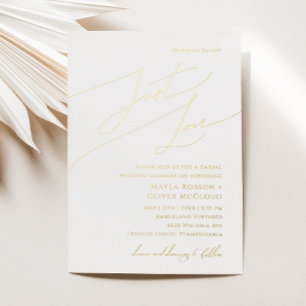 Invitation En Aluminium Écriture fantaisiste Rien de fantaisie Juste un am