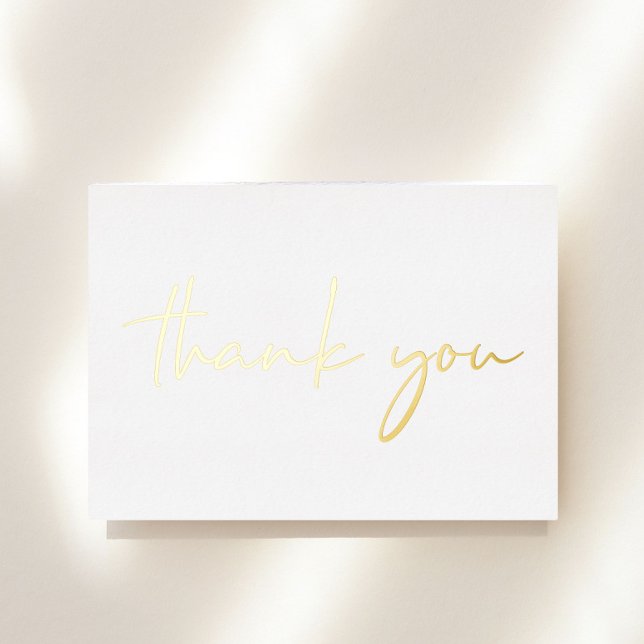 Invitation En Aluminium Elegant 60th Birthday Foil Thank You Card (Créateur téléchargé)