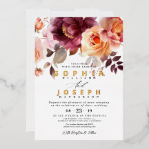 Élégant bouquet floral de mariage à l'aquarelle en