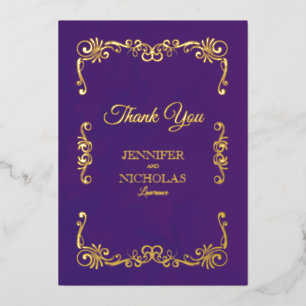 Invitation En Aluminium Élégant classique Vintage Mariage formel