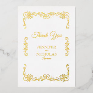 Invitation En Aluminium Élégant classique Vintage Mariage formel