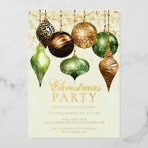Élégant Safari Ornement Doré Soirée de Noël