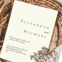 Élégante Mariage Bohème Minimaliste en Dorure sur
