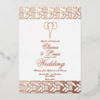 Éléphant en or rose africain mariage pressé