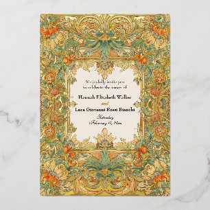 Invitation En Aluminium Enchantement Laurel & Filigree