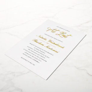 Invitation En Aluminium Enfin Mariage