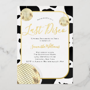 Invitation En Aluminium Enterrement de vie de jeune fille Cowgirl Last Dis