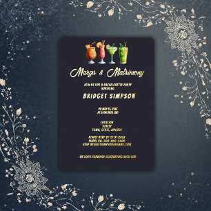 Invitation En Aluminium enterrement de vie de jeune fille Margs et Matrimo