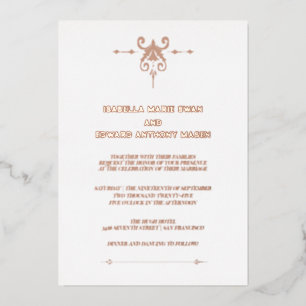 Invitation En Aluminium Eternal Love Twilight Bella et Edward Mariage