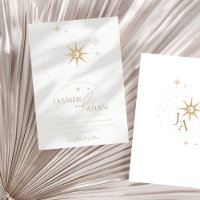 Étoiles blanches célestes et Mariage d'or