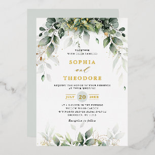Invitation En Aluminium Eucalyptus Greenergetique gomme Botanique Rustique
