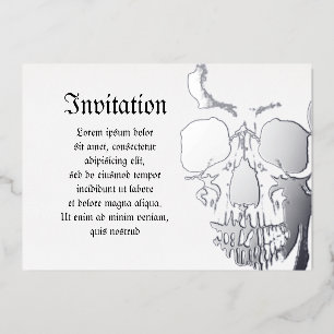 Invitation En Aluminium Face du crâne