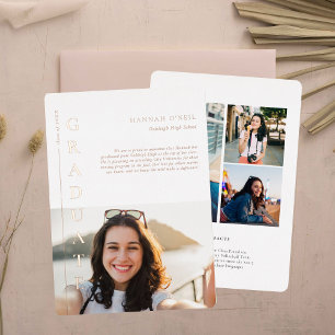 Invitation En Aluminium Faits Amusants   Annonce de Photo Simple Moderne