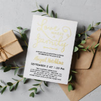 Fête d'adoption de l'amour en feuille d'or fait un