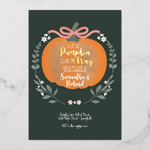 Invitation En Aluminium Fête de Bébé Halloween