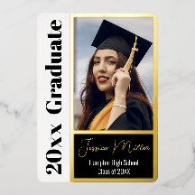 Fête de graduation photo minimale