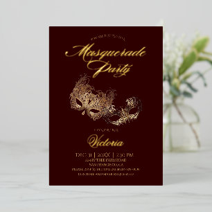 Invitation En Aluminium Fête de la mascarade de Bourgogne