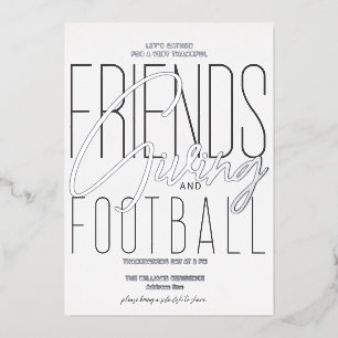 Invitation En Aluminium Fête de Thanksgiving