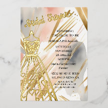 Fête des mariées de robe Mariage Gold Foil