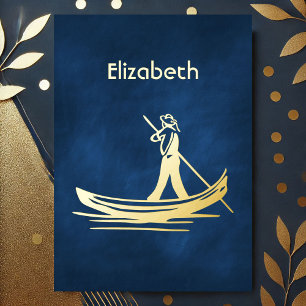 Invitation En Aluminium Fête des mariées de vin italien marine et or