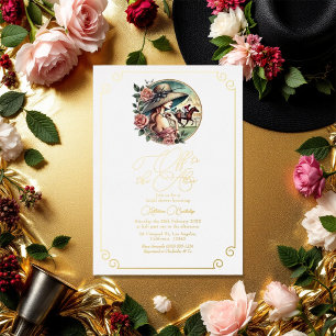 Invitation En Aluminium Fête des mariées inspirée par le derby