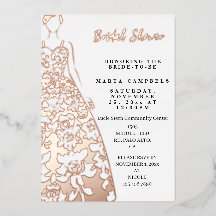 Fête des mariées Mariage rose Gold Foil