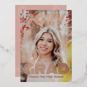 Invitation En Aluminium Fête d'obtention d'un diplôme de photographie mode