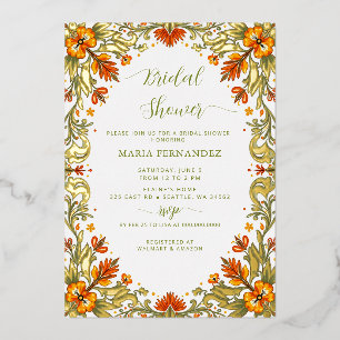 Invitation En Aluminium Fête mexicaine verte Talavera Enterrement de vie d