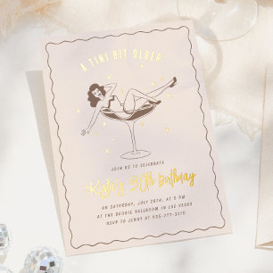 Invitation En Aluminium Fêter un peu plus vieux avec une fête d'anniversai