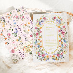 Invitation En Aluminium Fleur sauvage de printemps coloré Jardin QR Code M<br><div class="desc">Impressionnez vos invités avec cette invitation de mariage classe. Le design gai présente des fleurs sauvages colorés d'aquarelle mélangés à des feuillages verdoyants. Utilisez les champs de texte pour personnaliser la carte avec votre propre libellé et détails. Si vous souhaitez modifier le style de police, la couleur ou le placement...</div>