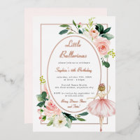 Fleurs Rose Rose Ballerine Enfants Anniversaire
