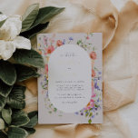 Invitation En Aluminium Flirt Floral Meadow | Mariage d'été<br><div class="desc">Bonjour l'été ! Inspirez votre mariage d'été avec une énergie vibrante et des éclats de couleurs audacieux avec cette palette de couleurs vives. Cette collection est la meilleure façon de mettre en valeur les magnifiques teintes que l'été apporte. Cette explosion chic de couleurs fleur sauvage crie mariage moderne. Ces couleurs...</div>