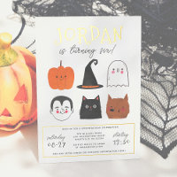 Foil Halloween Amis Moderne Garçon Anniversaire Fê