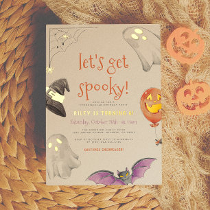Invitation En Aluminium Foil Pressé   Faisons une Halloween d'enfer pour u