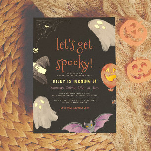 Invitation En Aluminium Foil Pressé   Halloween Anniversaire Enfants Effra