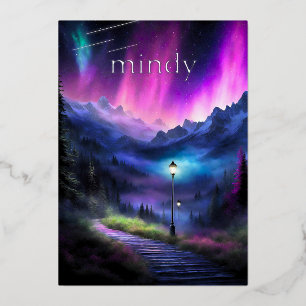 Invitation En Aluminium Forêt enchantée