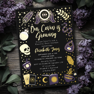 Invitation En Aluminium Fortune Teller Future Witchy Baby shower