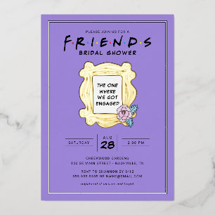 Invitation En Aluminium FRIENDS™ Celui avec la Fête de Fiançailles