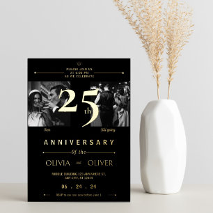 Invitation En Aluminium Funny 25e anniversaire de mariage alors et mainten