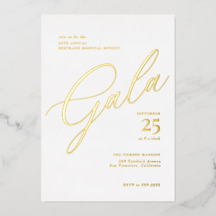Invitation En Aluminium Gala élégant d'entreprise en tenue de soirée avec